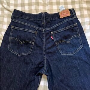 Dark Blue Women's Low Pro Straight Leg Levi’s Jeans